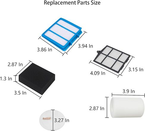 Replacement Filters for Shark RV2120AE AV2110S RV2110 RV2100AE AV2120 RV2120AE X3 AV2110S X3 Navigator Robot Vacuum (10 Pack) in Kuwait