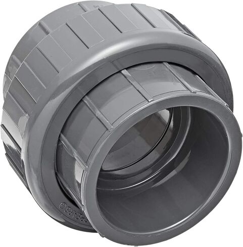 Spears 897 Series PVC Pipe Fitting, Union with EPDM O-Ring, Schedule 80, 1-1/2" Socket - 2 Pack in Kuwait