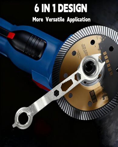 Multi-Function Angle Grinder Wrench,Angle Grinder Wrench fit for 4" -9" Grinder Tool Machine,Compatible with Bosch, Dewalt, Milwaukee, Makita1, Metabo, Ryobi and so on. in Kuwait