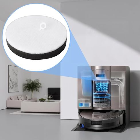 6 Replacement Sponge Filter for Ecovacs Deebot X11 OmniCyclone Robot Vacuum Replacement Accessories in Kuwait