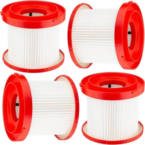 4 Pack 49-90-1900 HEPA Filter Compatible with Milwaukee Shop Vac Filter, M18 Cordless Wet Dry Vacuum Filter, 0780-20 0880-20 in Kuwait