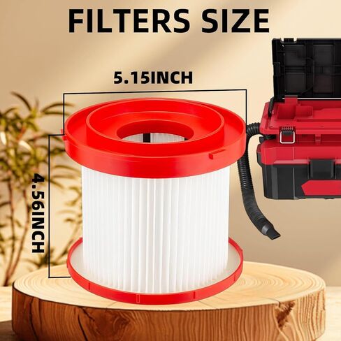 4 Pack 49-90-1900 HEPA Filter Compatible with Milwaukee Shop Vac Filter, M18 Cordless Wet Dry Vacuum Filter, 0780-20 0880-20 in Kuwait