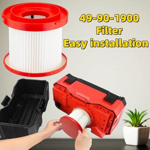 4 Pack 49-90-1900 HEPA Filter Compatible with Milwaukee Shop Vac Filter, M18 Cordless Wet Dry Vacuum Filter, 0780-20 0880-20 in Kuwait