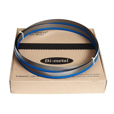 Imachinist S114121812 114-1/2" x 1" x 8/12TPI Bi-Metal Bandsaw Blades for Cutting Soft Ferrous Metal, Steel, Iron, M42 Grade in Kuwait