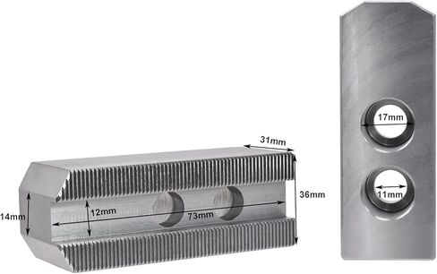 Hex Autoparts 6" Steel Soft Jaws Set (3 PCS) for 3-Jaw Hydraulic Power Chuck – Compatible with Kitagawa B-206 & Samchully, 1.5" Height Serrated Lathe Chuck Jaws in Kuwait