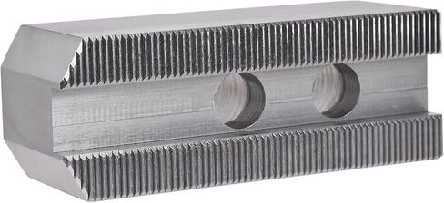 Hex Autoparts 6" Steel Soft Jaws Set (3 PCS) for 3-Jaw Hydraulic Power Chuck – Compatible with Kitagawa B-206 & Samchully, 1.5" Height Serrated Lathe Chuck Jaws in Kuwait