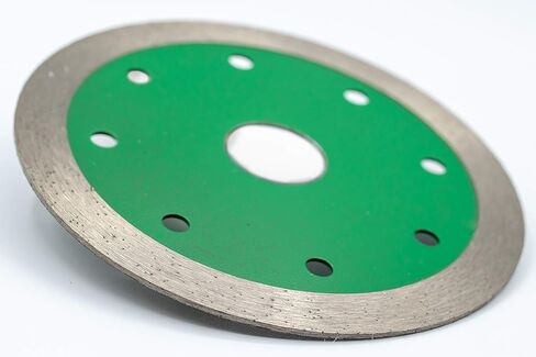 TechDiamondTools 4.5 Inch Diamond Continuous Light Saw Blade,for Cutting Ceramic,gem Stone, Porcelain,Wet Cutting, 7/8" Arbor in Saudi Arabia