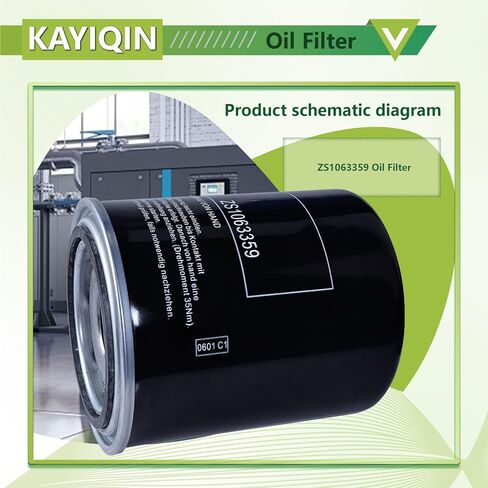 ZS1063359 استبدال فلتر الزيت KAYIQIN متوافق مع ضاغط الهواء ESM30/37/50 in Kuwait