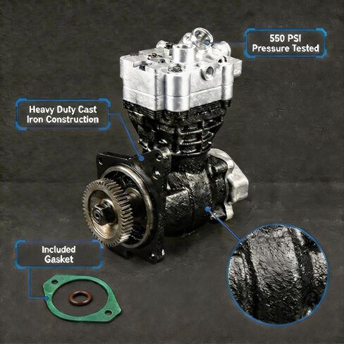 Heavy Duty Air Compressor for Detroit DD15, Replace OEM RA4711302515 EA4711302515 4711302515 DDE A4721300815 in Kuwait