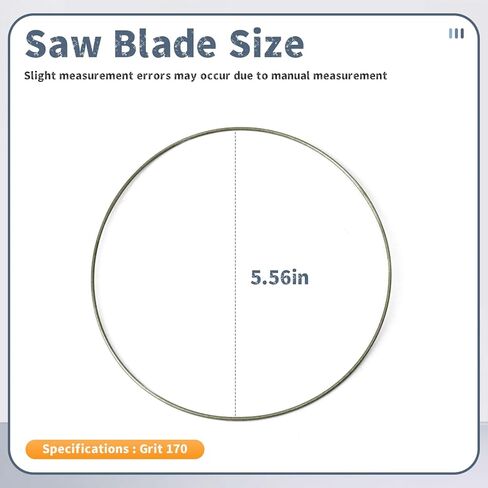 3Pcs 5-3/4 Inch Ring Saw Blade Compatible with Taurus 3.0 and II.2 Ring Saws, Grit 170 Blades Replacement Stainless Steel in Kuwait