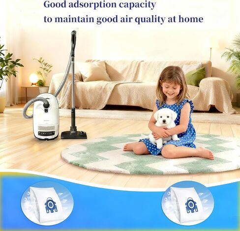 15PK 3D Airclean Replacement Bags Compatible with Miele GN Series - Fit for Classic C1/Complete C1/C2/C3 & S2/S5/S8/S400 Vacuum Cleaners,3 MP Filters&3 AC Filters in Kuwait