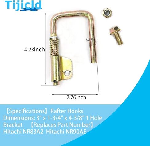 M745h1 خطاف رافتر محمل بنابض/شماعة مسدس مسامير قابلة للسحب متوافقة مع NR83A2 NR90AE (5 قطعة) in Kuwait