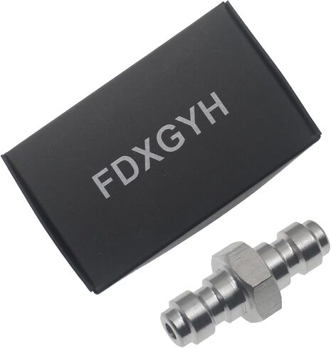 FDXGYH 1 قطعة 8 مم ذكر إلى ذكر محول اقتران سريع القطع من الفولاذ المقاوم للصدأ تجهيزات محطة تعبئة الهواء لأداة PCP Paintball Airsoft Air Gun in Kuwait
