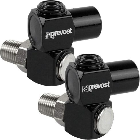 Prevost Universal 360 1/4 "NPT أداة تدفق الهواء المضغوط خرطوم اتصال دوار (2) in Kuwait