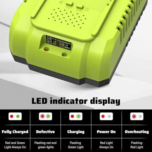 Abeden 3.0Ah بديل لشاحن بطارية Ryobi 18V ومجموعة البطارية مع منفذ USB، متوافق مع Ryobi 18 Volt P102 P103 P104 P105 P107 P108 P109 P190 P191 P122 أدوات كهربائية لاسلكية in Saudi Arabia