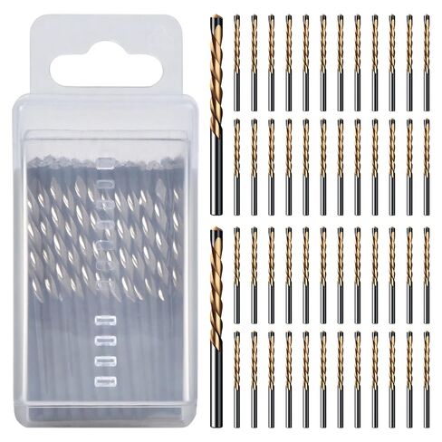 50PCS Drywall Router Bits, 1/8" Drywall Cutting Bit, M2 HSS Guide Point Brocas para Drywall for Spiral Saws and Power Tools, Professional Gypsum Board Cutting Tools in Kuwait