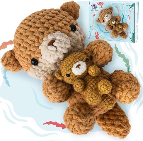 Crochetta Crochet Kit for Beginners, Crochet Kit with Step-by-Step Video Tutorials, Learn to Crochet Kit for Adults Kids, Knitting Craft Supplies, Hanging Plants Home Decor(40%+ Yarn) in Saudi Arabia