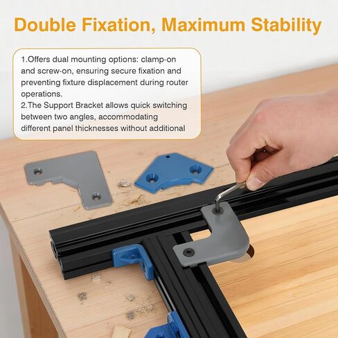 Juice Groove Router Jig, Adjustable Juice Groove Jig for Cutting Board Up to 18" x 18", Versatile Variable Router Jig with Corner Radius Guides,Create Perfect Square/Circular/Triangular Handle Grooves in Kuwait