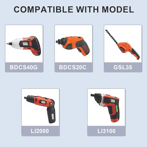 شاحن 9 فولت متوافق مع بلاك اند ديكر GSL35 LI2000 النوع 1 DSC20C BDCS40G النوع 1 LI3100 بديل للرقم 90593303 90593303-01 شاحن طاقة 9 فولت in Kuwait