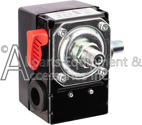 مفتاح ضغط D20596 1/4 بوصة NPT منفذ واحد 140-175 رطل لكل بوصة مربعة ثنائي القطب 120-240 فولت متوافق مع وحدات ضاغط الهواء بكابل Craftsman وDeVilbiss وPorter in Kuwait