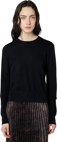 Derek Lam 10 Crosby Women's Alizee Long Sleeve Crew Neck Sweater in Saudi Arabia