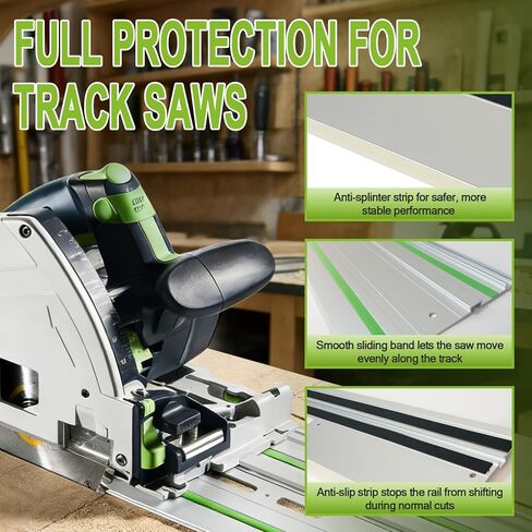 مجموعة سكك توجيه منشار المسار 110 بوصة، من أجل Festool 577932 FS 1400/2-KP-Set، من أجل مناشير المسار Festool TS-55/TS-75/TS-60 (55 بوصة × 2) in Kuwait