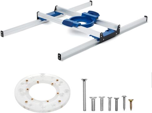 Router Sled Slab Flattening Jig – Precision Woodworking Jig for Flattening Wooden Slabs, End-Grain Cutting Boards & Resin Projects – Durable Adjustable Router Guide Rail System, Fits Most Routers in Kuwait