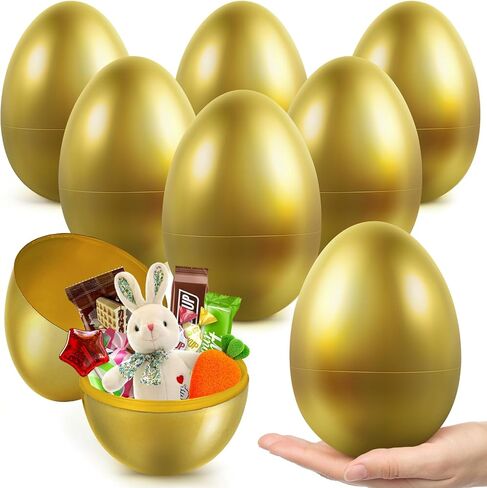 12 PCS بيض عيد الفصح Jumbo ، 10 بوصات اللون الصلبة الصلبة ، بيض عيد الفصح لمطاردة بيض عيد الفصح ، بيض عيد الفصح القابل للملء البلاستيكي بشكل كبير لملء الحشوات ، حشو سلة ، لحفل عيد الفصح (6 ألوان) in Saudi Arabia