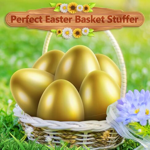 12 PCS بيض عيد الفصح Jumbo ، 10 بوصات اللون الصلبة الصلبة ، بيض عيد الفصح لمطاردة بيض عيد الفصح ، بيض عيد الفصح القابل للملء البلاستيكي بشكل كبير لملء الحشوات ، حشو سلة ، لحفل عيد الفصح (6 ألوان) in Saudi Arabia