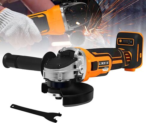 4-1/2" Cordless Angle Grinder for DeWalt 18V/20V MAX Battery, 8500RPM Brushless Motor with 4 Speed Control, Ideal for Cutting, Grinding, Polishing (Tools Only) in Kuwait
