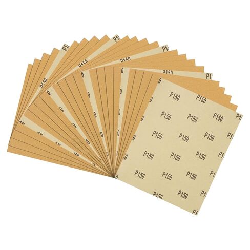 10pcs Sand Papers - [3.6 x 9 Inch x 320 Grits] Sandpaper Sheets for Metal Auto Wood Polishing and Scratches Removing, Alumina Abrasive Gold in Saudi Arabia