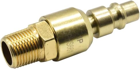 Interstate Pneumatics CPHS661 3/8 بوصة قابس دوار من الفولاذ الصناعي 3/8 بوصة ذكر NPT-Pack of 2 in Kuwait
