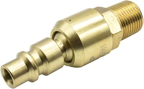 Interstate Pneumatics CPHS661 3/8 بوصة قابس دوار من الفولاذ الصناعي 3/8 بوصة ذكر NPT-Pack of 2 in Kuwait