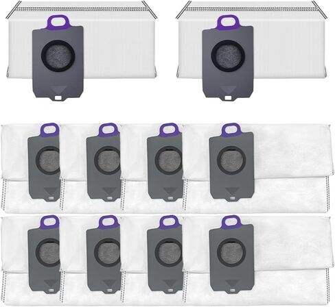 8 عبوات من وسادات الممسحة المتوافقة مع Narwal Freo X Ultra/Freo Z Ultra / Z10 / Freo Pro/J3/J4/J5/R10، أقمشة ممسحة روبوتية من الألياف الدقيقة قابلة لإعادة الاستخدام in Kuwait