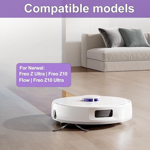 8 عبوات من وسادات الممسحة المتوافقة مع Narwal Freo X Ultra/Freo Z Ultra / Z10 / Freo Pro/J3/J4/J5/R10، أقمشة ممسحة روبوتية من الألياف الدقيقة قابلة لإعادة الاستخدام in Kuwait