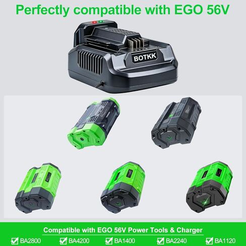 Upgraded 4.0A Fast Charger Replacement for EGO 56v Battery Charger CH2100 CH3200 CH5500 CH7000 CH2800D, Compatible with EGO 56-Volt Battery BA2800 BA4200 BA1400 BA2240 BA1120 BA4480T BA3360T in Saudi Arabia