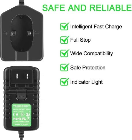 1.2V-18V UC18YG Charger Compatible with Hitachi 7.2V 9.6V 12V 14.4V 18V Pod Style Battery EB1412S EB1414S EB714S EB1220HS in Kuwait