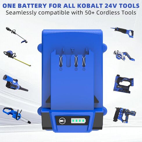 2-Pack 6.0Ah Battery Replacement for Kobalt 24V Battery KB624-03 KB524-03, Rechargeable Lithium Ion Pack Compatible with Kobalt 24 Volt Max Cordless Power Tools in Saudi Arabia