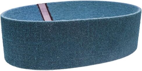 Maverick Abrasives 4" X 36" Non-Woven Surface Conditioning Sanding Belt – [Very Fine/Blue] Grade for Knife Making, Sanding, Deburring, Polishing, Blending & Finishing Applications in Kuwait
