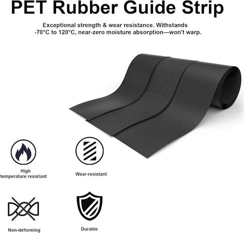 194419-4 118" Splinter Guard Replacement Strip, Compatible with Makita,Festool, DeWalt, Milwaukee, Track Saw Rails for Precision Cutting (118" Black 2 Pack) in Kuwait