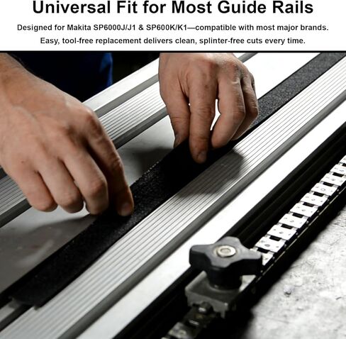 194419-4 118" Splinter Guard Replacement Strip, Compatible with Makita,Festool, DeWalt, Milwaukee, Track Saw Rails for Precision Cutting (118" Black 2 Pack) in Kuwait