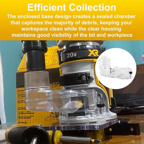 محول جمع الغبار لجهاز التوجيه QQZ DNP615 لجهاز التوجيه المضغوط DEWALT DWP611 DWP611PK in Kuwait