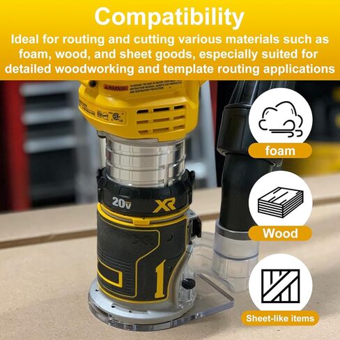 محول جمع الغبار لجهاز التوجيه QQZ DNP615 لجهاز التوجيه المضغوط DEWALT DWP611 DWP611PK in Kuwait