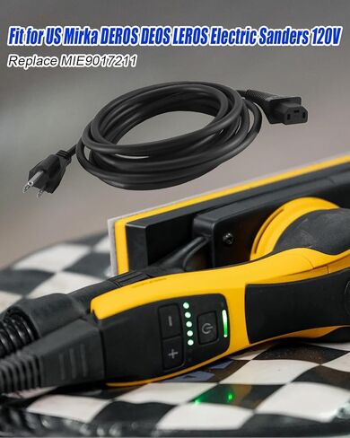 Sanding Machine Cable Fit for US Mirka DEROS DEOS LEROS Electric Sanders Us Electric Sanders, Replace MIE9017211, 4.3M Long 120 Volts in Kuwait
