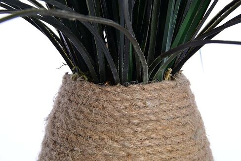 Vintage Home Artificial Faux Plastic 29" Tall Grass with Twigs in Hemp Rope Container (VHA102438) in Saudi Arabia