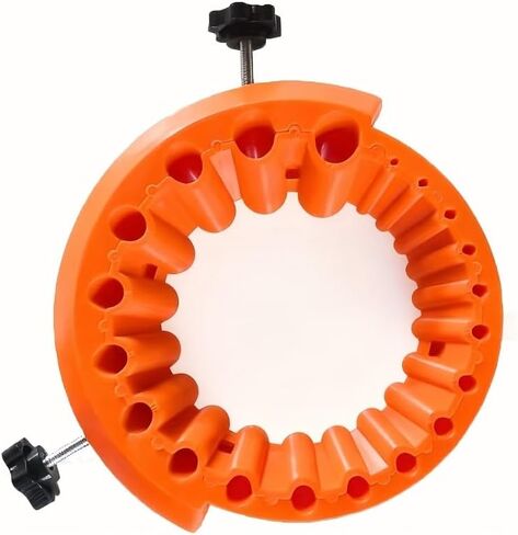 Drill Bit Sharpener Attachment for 125mm Angle Grinder, 2-13mm Capacity, Durable Orange Sharpener for Dull Drill Bits in Kuwait