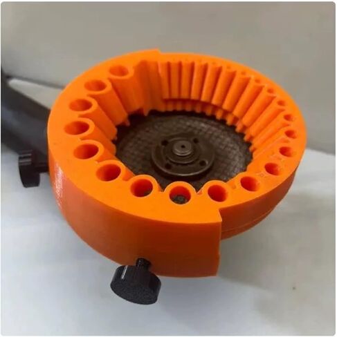 Drill Bit Sharpener Attachment for 125mm Angle Grinder, 2-13mm Capacity, Durable Orange Sharpener for Dull Drill Bits in Kuwait
