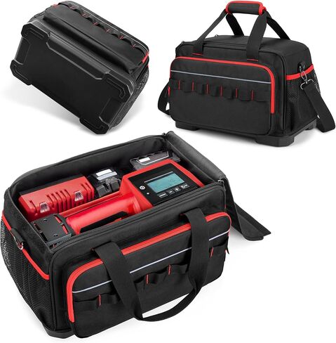 Rexmica Air Compressor Bag Compatible with Milwaukee M18 Inflator 2848-20, Air Pump Carrying Case with Hard Bottom Fit for Milwaukee Tools, Charger, Battery, Tire Inflator Storage Bag (Case Only) in Kuwait