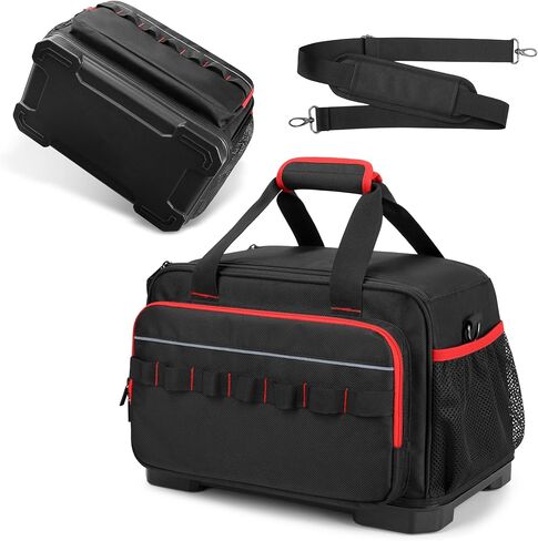 Rexmica Air Compressor Bag Compatible with Milwaukee M18 Inflator 2848-20, Air Pump Carrying Case with Hard Bottom Fit for Milwaukee Tools, Charger, Battery, Tire Inflator Storage Bag (Case Only) in Kuwait