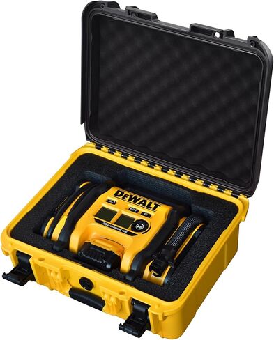 حافظة ضاغط الهواء لمنفاخ الإطارات DEWALT 20V MAX DCC020IB - حقيبة حمل صلبة للتخزين الصلب لمضخة الهواء مقاومة للماء والغبار والصدمات لأدوات DEWALT، البطارية - الحقيبة فقط in Kuwait